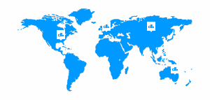 Map of DLL locations worldwide